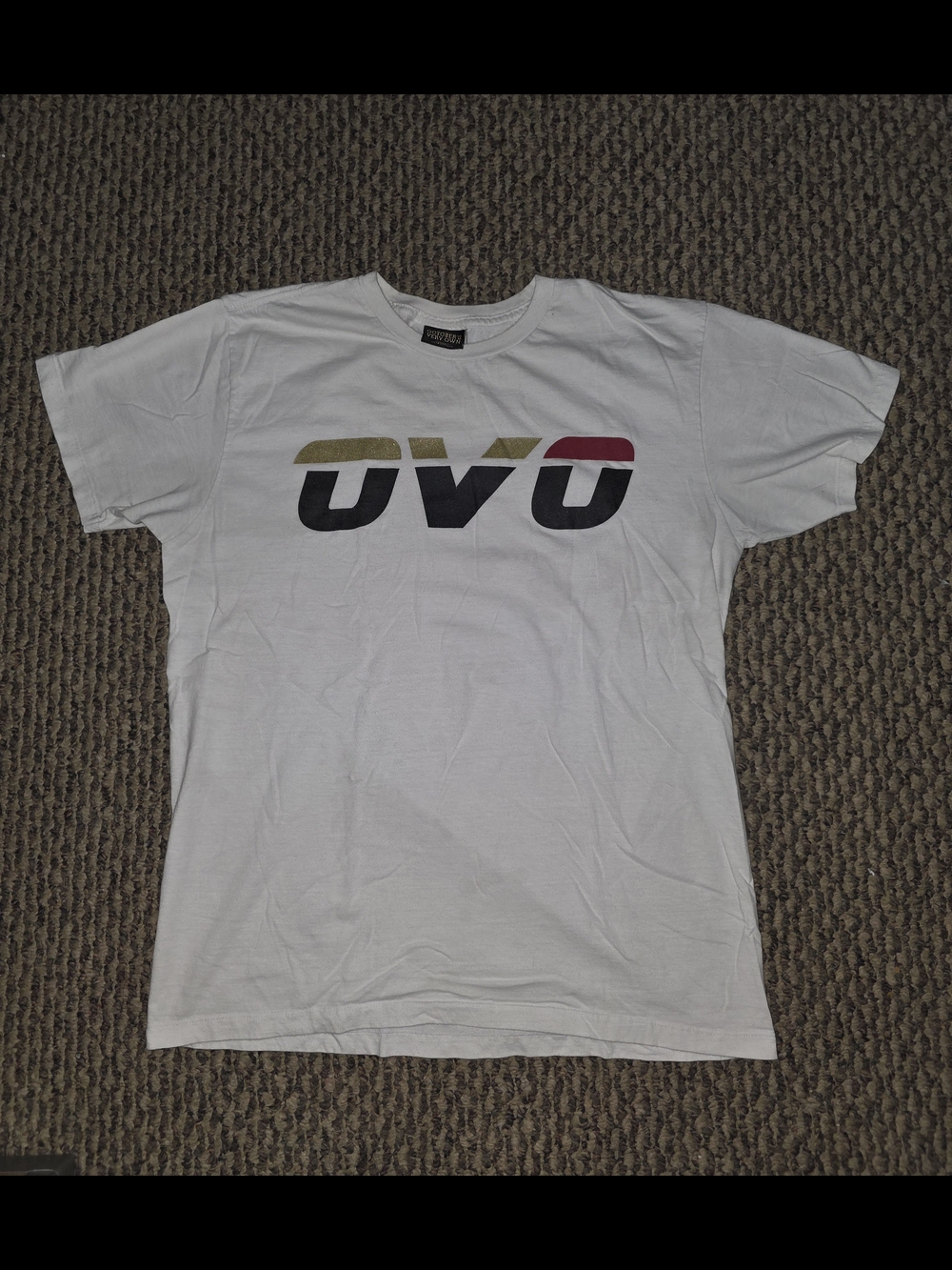 OVO White Tee with Multicolor Logo